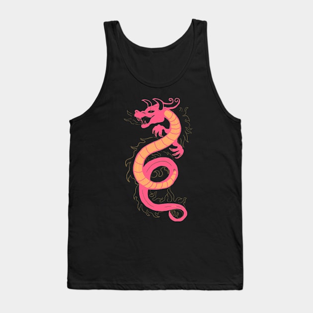Year of The Dragon | Pomelo Sticker Version Tank Top by ghostieking